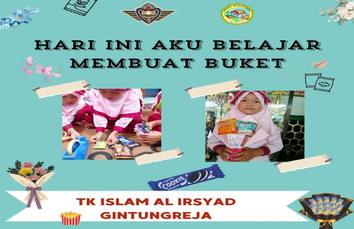 Wowww Hari ini aku belajar membuat buket