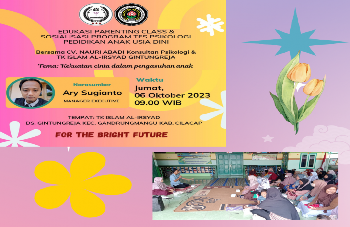Edukasi Parenting class dan sosialisasi program tes psikologi pendidikan anak usia dini
