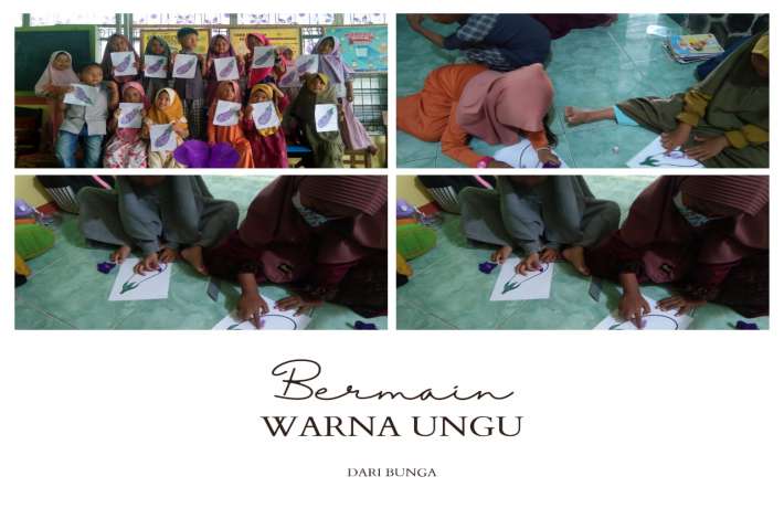 Mewarnai Gambar Terong dengan Bunga