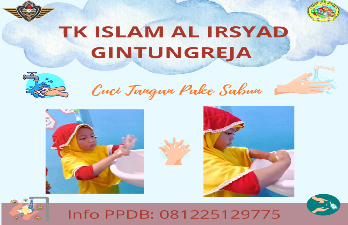 Menjaga kesehatan dengan mencuci tangan sebelum makan 