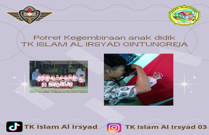 Potret Kegembiraan Anak Didik TK Islam Al Irsyad Gintungreja dalam Pemotretan Tahunan