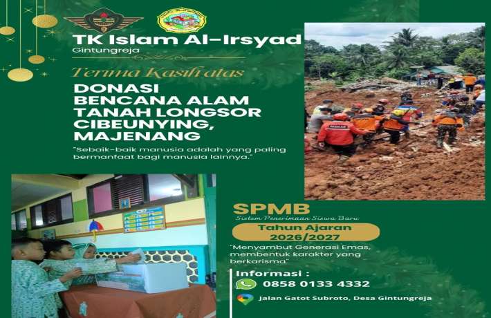 Penggalangan Donasi Korban Tanah Longsor Majenang