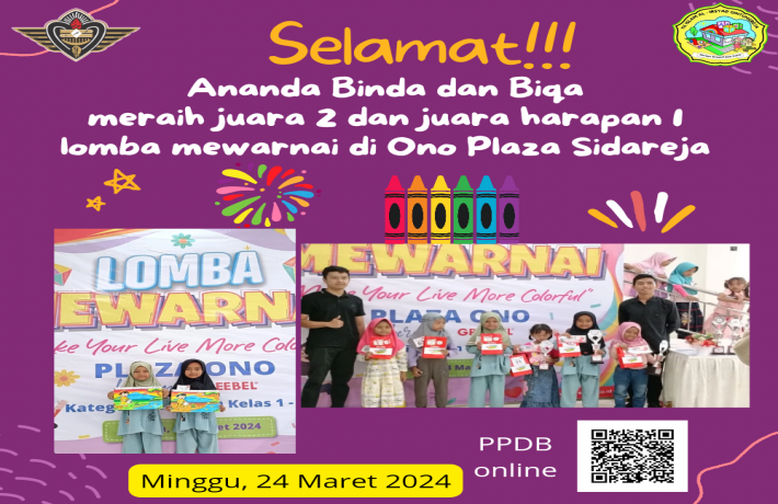Raih prestasi gemilang di lomba mewarnai 