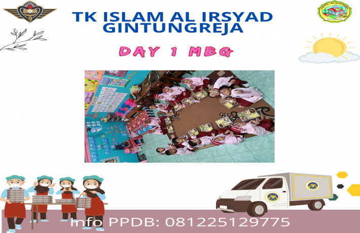 Alhamdulillah MBG sudah sampai di TK Islam Al Irsyad Gintungreja 