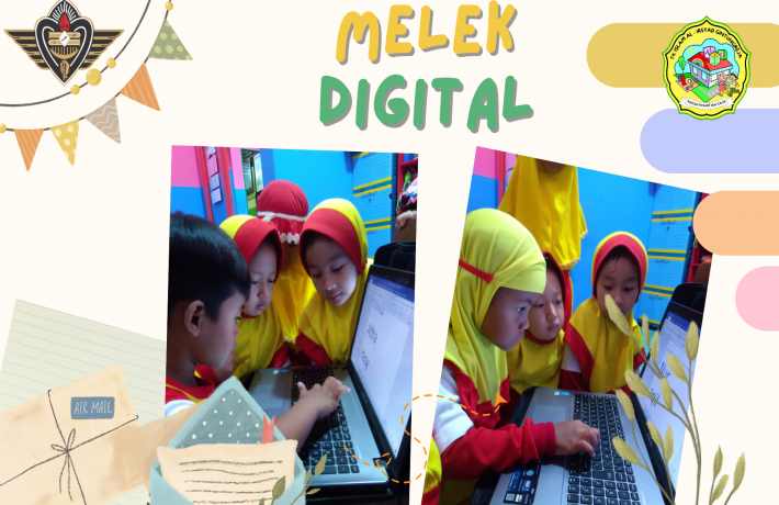 Langkah pertama menuju kemahiran digital: mereka mengetik nama sendiri di laptop
