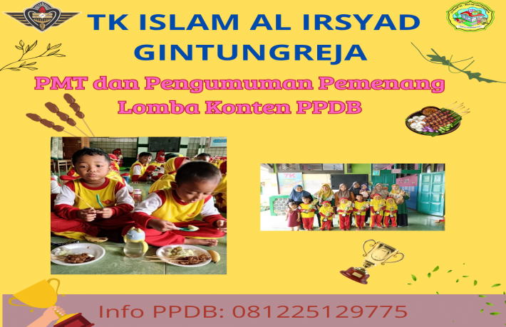 PMT dan Pengumuman Pemenang Lomba Konten PPDB TK 