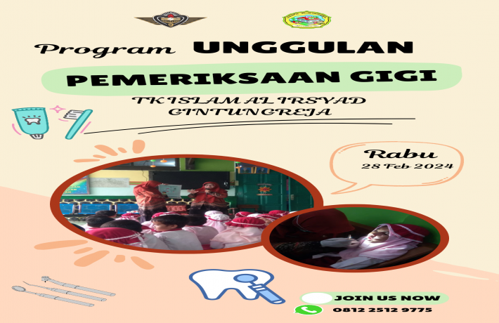 Program Unggulan Pemeriksaan Gigi TK ISLAM AL IRSYAD