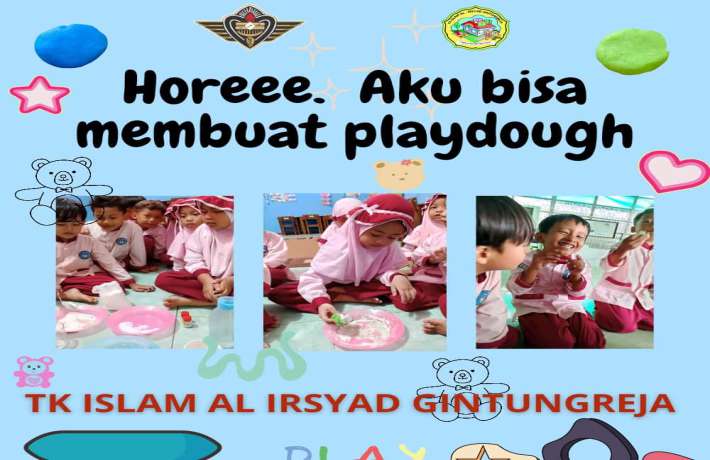 horeeeee aku bisa membuat playdough