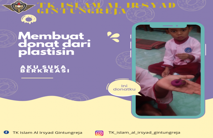 Menggunakan Keterampilan Kreatif Melalui Kegiatan Membuat Donat dari Plastisin CV