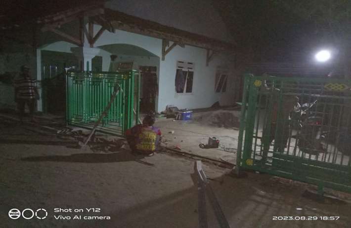 Progres Renovasi Asrama menjadi kelas baru