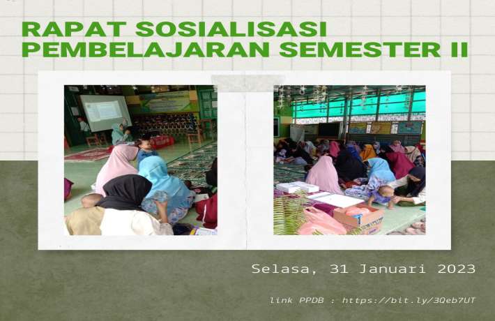 Rapat Sosialisasi Pembelajaran Semester II