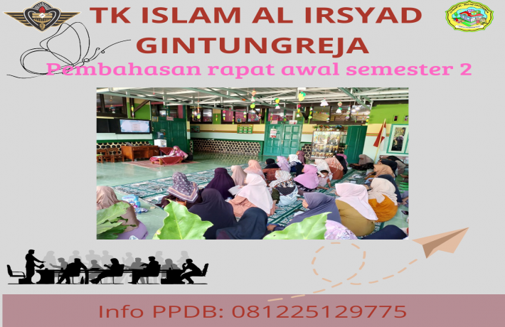 Ide Pembahasan Rapat Awal Semester 2 di TK Islam Al Irsyad Gintungreja 