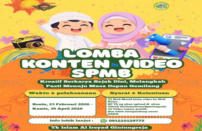 Lomba Konten SPMB TK Islam Al Irsyad Gintungreja 