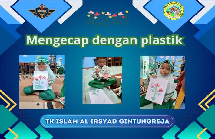 Kreativitas anak dalam kegiatan mengecap dengan plastik