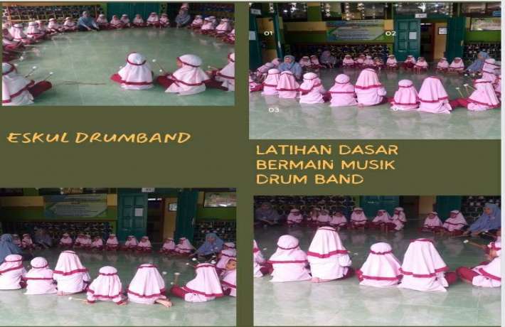 Kegiatan Eskul Drumb Band  Di TK Islam Al Irsyad Gintungreja 