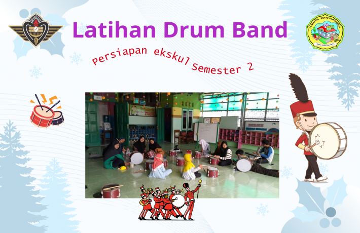 Guru TK Al Irsyad 03 latihan Drum Band